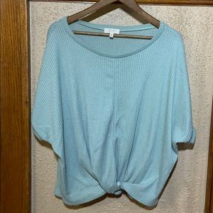 Riah Fashion Waffle Knot Top